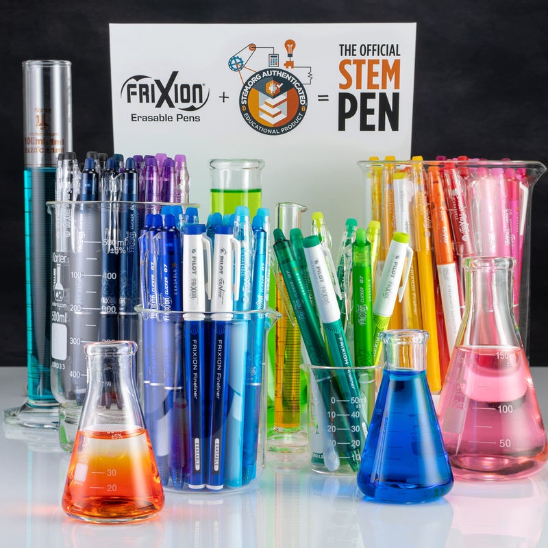 Pilot FriXion Fineliner Erasable Marker Pens, Fine Point 0.7 mm, Pack of 10, Classic Colors, Erasable Pens - Ideal for School, Journaling, & Office Writing - Image 3